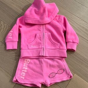 Butter Super Soft Matching Shorts Sweatshirt 12M